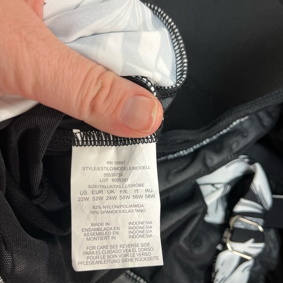 NWT Swim Solutions Triple Tier Fauxkini One Piece - Picture 11 of 12